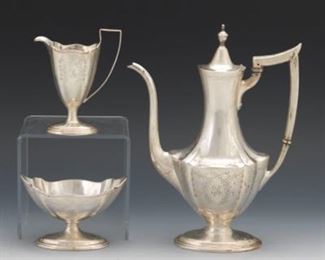 Bailey Banks  Biddle Sterling Silver Tea Set