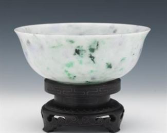 Carved Jadeite Bowl