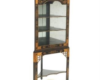 Chinoiserie Style Corner Cabinet by John Richard
