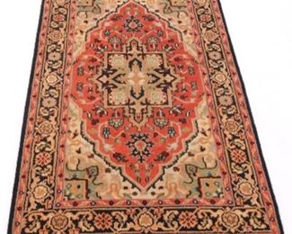 Fine Hand Knotted Heriz Serapi Carpet 