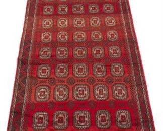 Fine SemiAntique Hand Knotted Turkoman Wide Runner