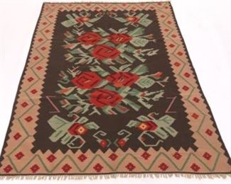 Fine Vintage Hand Knotted Kilim Carpet 