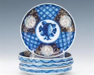 Four Japanese Porcelain Plates