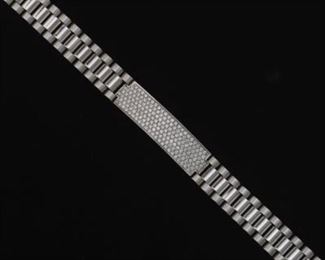 Gentlemens Gold and Diamond Rolex Presidential Style Bracelet 