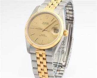 Gentlemens Tudor Prince Gold and Stainless Steel Date Rotor SelfWinding Watch, Boxes and Papers 