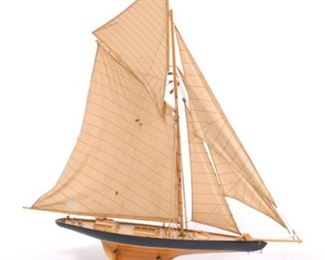 Hand Crafted Wood Replica of the Legendary 1911 Antique Gaff Cutter 