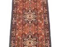 Hand Knotted Heriz Runner 