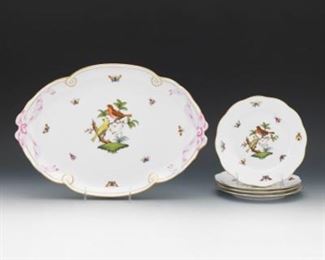 Herend Platter with Plates