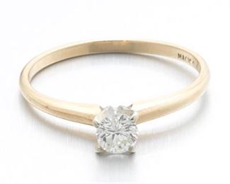 Ladies Gold and Diamond Engagement Ring 