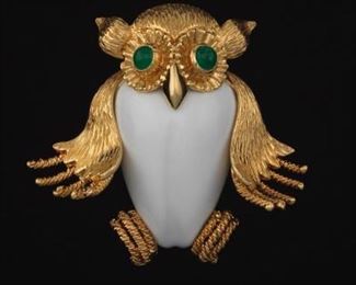 Ladies Owl Brooch 