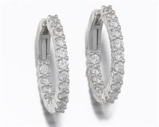 Ladies Pair of Gold and Diamond 