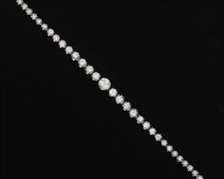 Ladies Platinum and Diamond Bracelet 