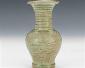 Longquan Celadon Glazed Vase