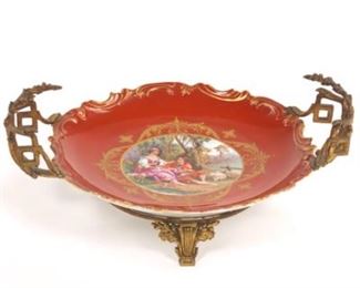 Louis XV Sevres Style Porcelain Centrepiece with dOre Bronze Mounts