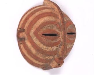 Painted and Carved Wood African Mask