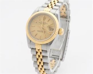 Rolex Ladies Two Tone Oyster Perpetual Datejust 