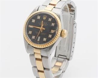 Rolex Model 6917 Ladies Diamond Dial Tuotone Automatic Watch