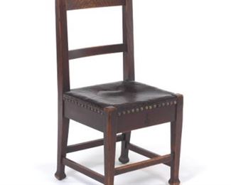 Signed Roycroft Arts and Crafts Chair