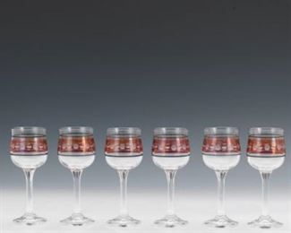 Stemmed Cordials, Set of Six 