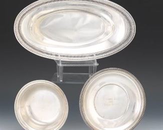 Three Sterling Silver Dishes
