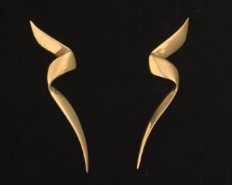 Tiffany  Co. Paloma Picasso Pair of ZigZag Earrings 