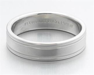 Tiffany  Co. Platinum Band 