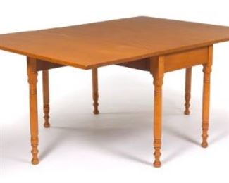 Tiger Maple Drop Leaf Table