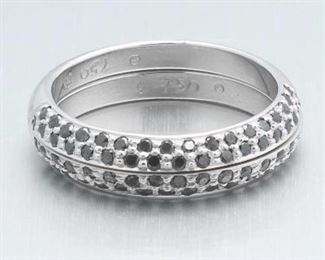 Two Ladies Gold and Diamond Bands 