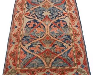 Unusual Very Fine SemiAntique Hand Knotted Oushak Carpet, ca. 1970s 
