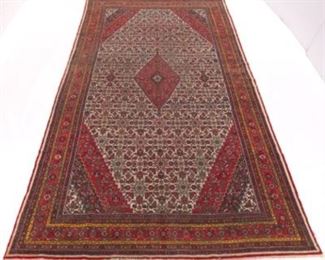 Very Fine Antique Hand Knotted Bibik Abad Carpet, ca. 1920s 