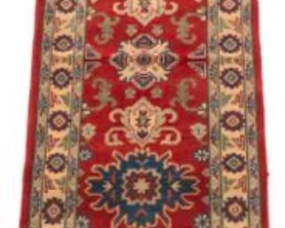 Very Fine Hand Knotted Caucasian Kazak Runner