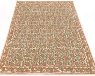 Very Fine Hand Knotted Chain Stitch Overall Floral Design Carpet 