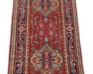 Very Fine Hand Knotted Heriz Serapi Runner 