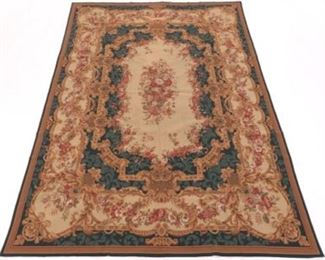 Very Fine Hand Knotted Needlepoint Aubusson Style Carpet