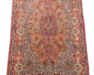 Very Fine SemiAntique Hand Knotted Kerman Carpet 