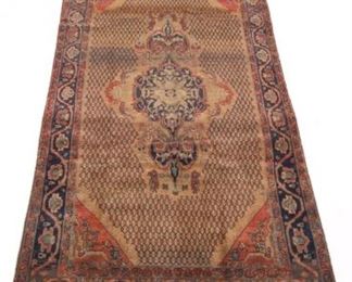 Very Fine SemiAntique Hand Knotted Koliaie Carpet, ca. 1960s 