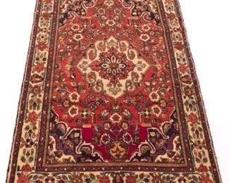 Very Fine SemiAntique Hand Knotted Mahal Carpet, ca. 1970s 