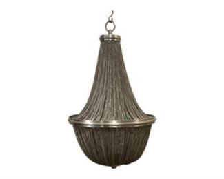 Restoration Hardware Chainmail Chandelier
Cast brass strung with iron beaded chains.
DIMENSIONS
17 x 27 x 17 in