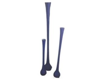 Tall Decorative Blue Glass Vases, Set of 3
DESCRIPTION
3 heights: 37, 42, 48 inches
