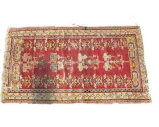 3 x 6 Antique Oriental Anatolian Rug
CONDITION
Shows noticeable wear, see photos. Has an ink stain.
DIMENSIONS
38 x 0.25 x 70 in