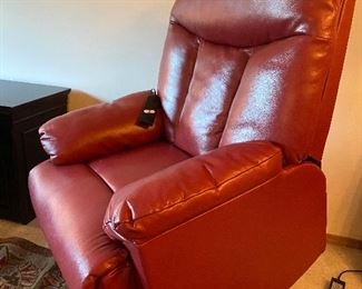 Brand new leather lift chair.