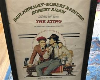 Sting Poster autographed by Director George Roy Hill