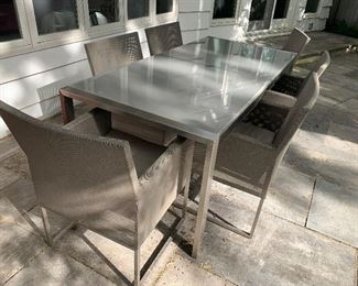 Crate and Barrel Patio Tables and Chairs
