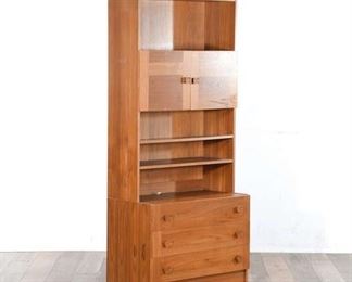 Contemporary Danish Modern Style Bookcase Cabinet