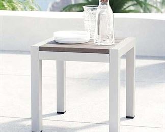 Modway Silver Shore Aluminum Outdoor Patio Side Table