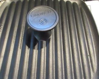 Le Creuset panini press, bacon