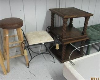 footstools, endtables
