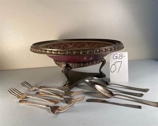 Decorative Porcelain Bowl and American Club Serving Pieces