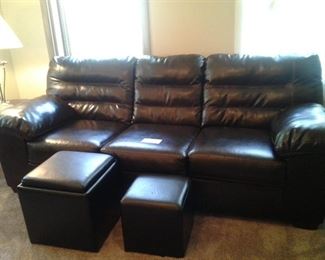 Beautiful Couch and Ottomans