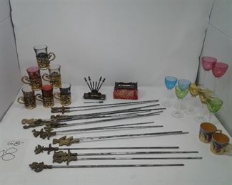 Fun Skewer Lot and Shot Glasses